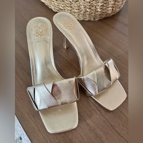 Vince Camuto Endonta Pintucked Braided Heeled Sandal - Picture 6 of 8